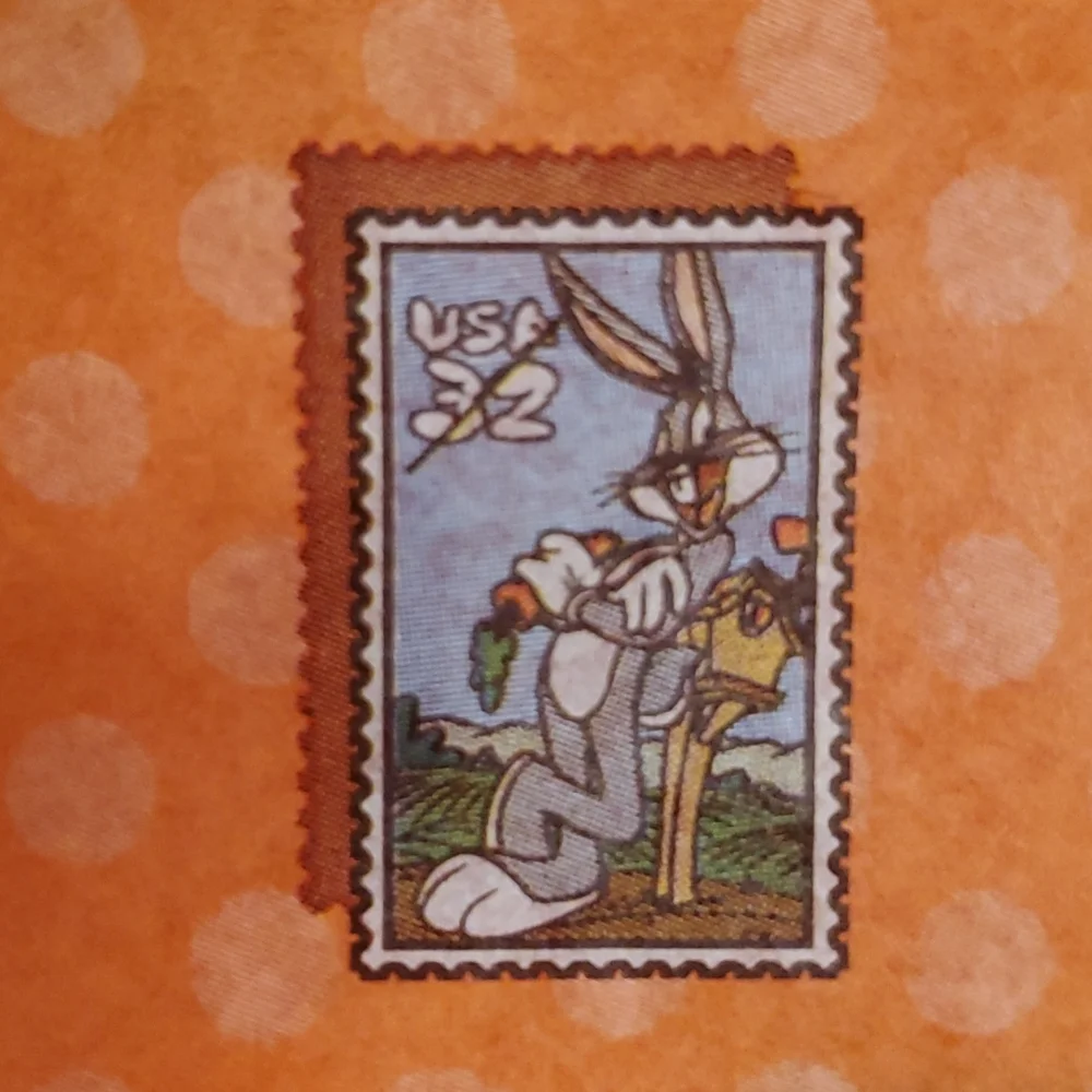 Bugs Bunny USPS 1997 Limited edition tissue paper with stamp graphic 2 sheets